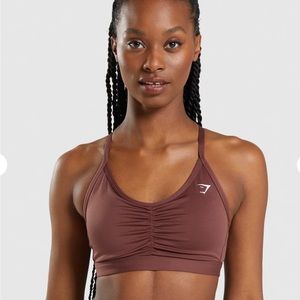 GymShark Burgundy Sports Bra & Short Set